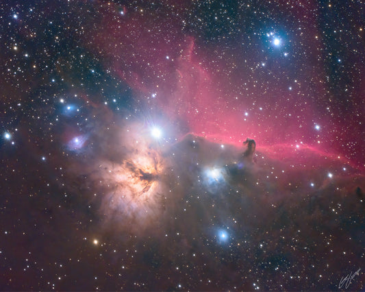 Metal Print #1: Horsehead and Flame Nebula
